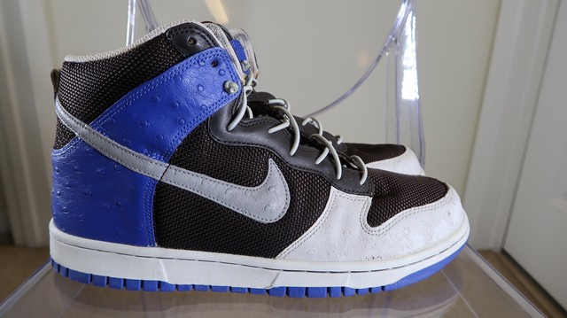 dark metallic purple grey black nike dunks high tops