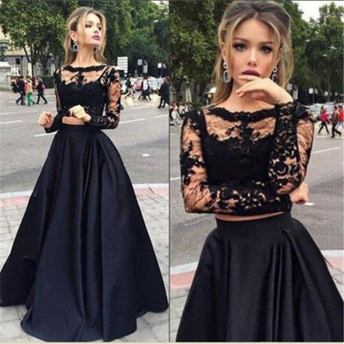 Formal Black Long Skirt Women Prom Long 