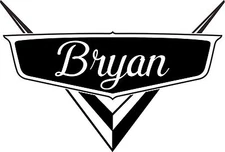 ANY NAME Cars Decal Sticker Nursery Baby Kids Room Decor Vinyl lightning mcqueen