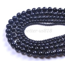 Natural Blue Sand Gemstone Round Beads 16" 4MM 6MM 8MM 10MM 12MM