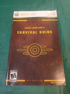 Microsoft XBOX 360: Fallout 3 MANUAL ONLY (Vault Dweller's Survival Guide)