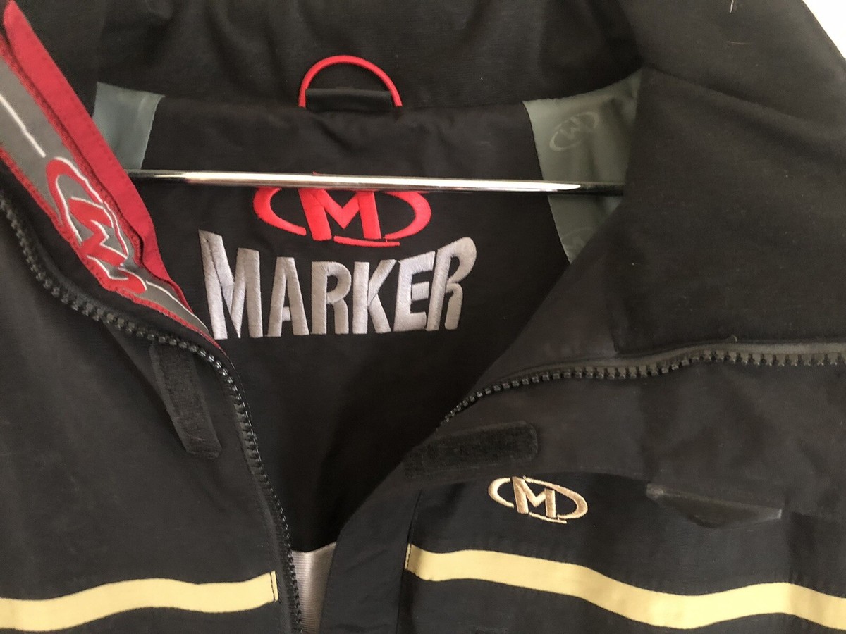 カモンメン　スタンプジャンパー Marker - Ski Snowboard Vintage Jacket Men Size L Removable