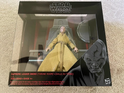Star Wars Black Series exclusive SUPREME LEADER SNOKE THRONE ROOM 6" figure NEW