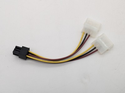 PNY Dual Molex to 6-Pin PCIe Power Adapter Cable P/N:91004549-T