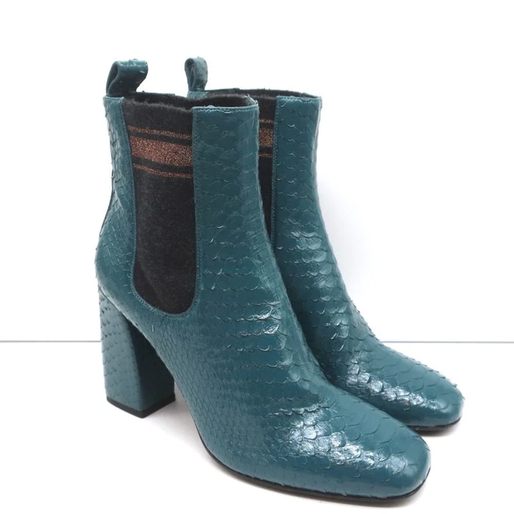 Teal sock boots cheap