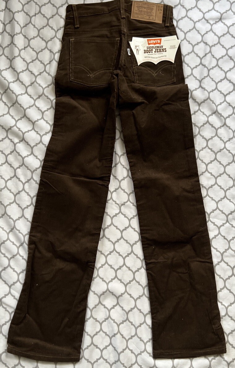 パンツ Levi's Saddleman Boot Jeans Saddleman LEVI Deadstock Bootcut 1970's/80's Vintage Dark