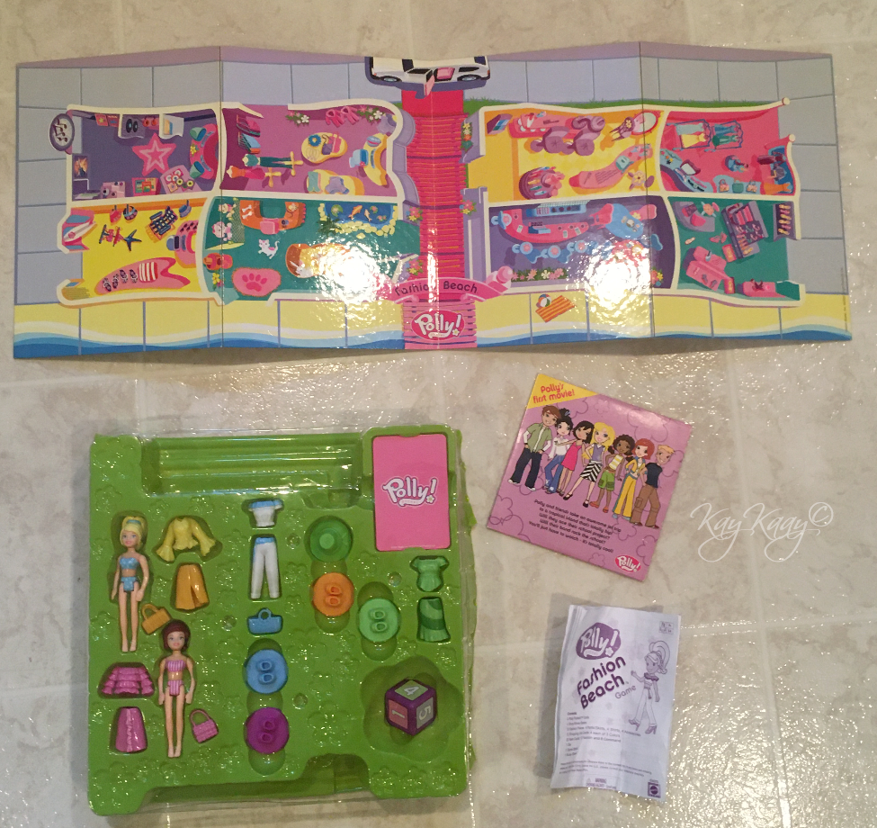 POLLY POCKET FASHION BEACH GAME MATTEL 2003 C6273 & UNOPENED for