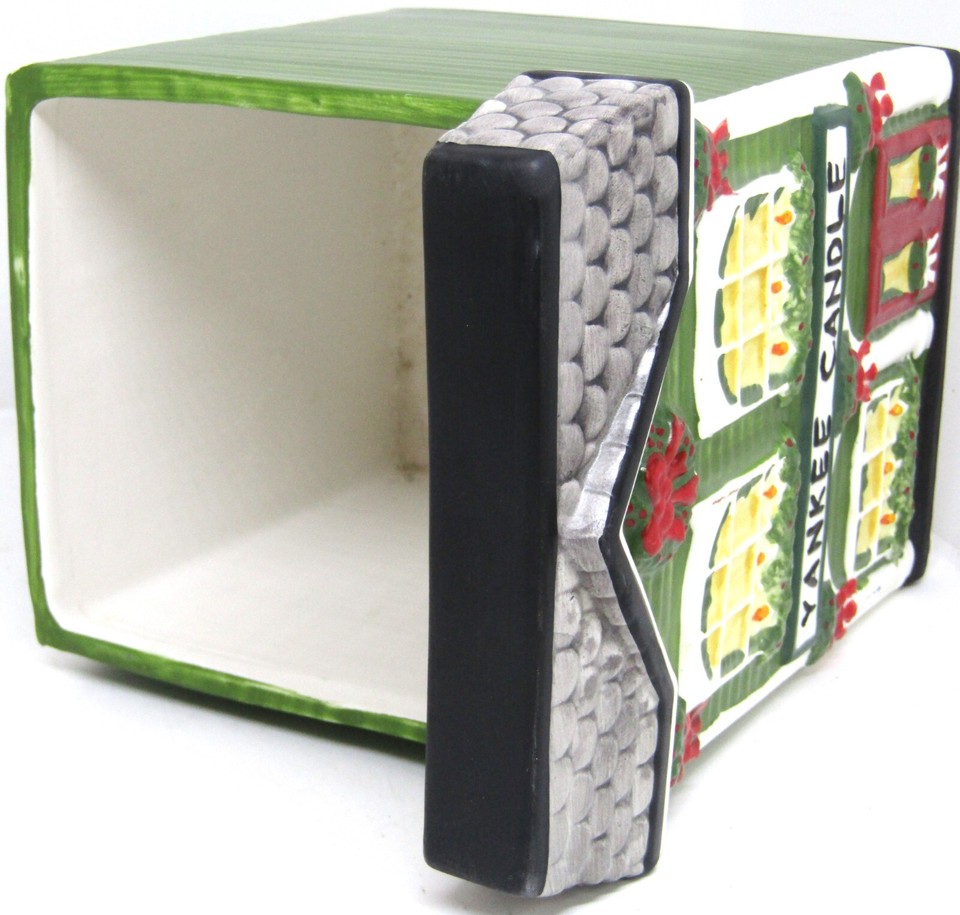 Yankee Candle Christmas House/Store Front Ceramic Jar Candle Holder eBay