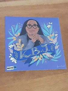 K B J Ketanji Brown Jackson SCOTUS Move On Political Sticker by Amanda Mustard