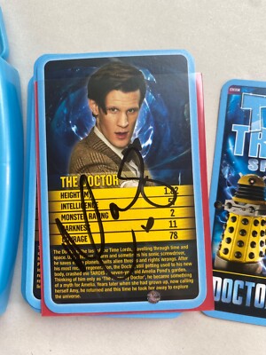 DOCTOR WHO SIGNED MATT SMITH - TOP TRUMPS SPECIALS