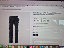 Spodnie robocze Mascot Kassel *rozmiar 38,5 talia x 30 nogawek. (76C54) 17731