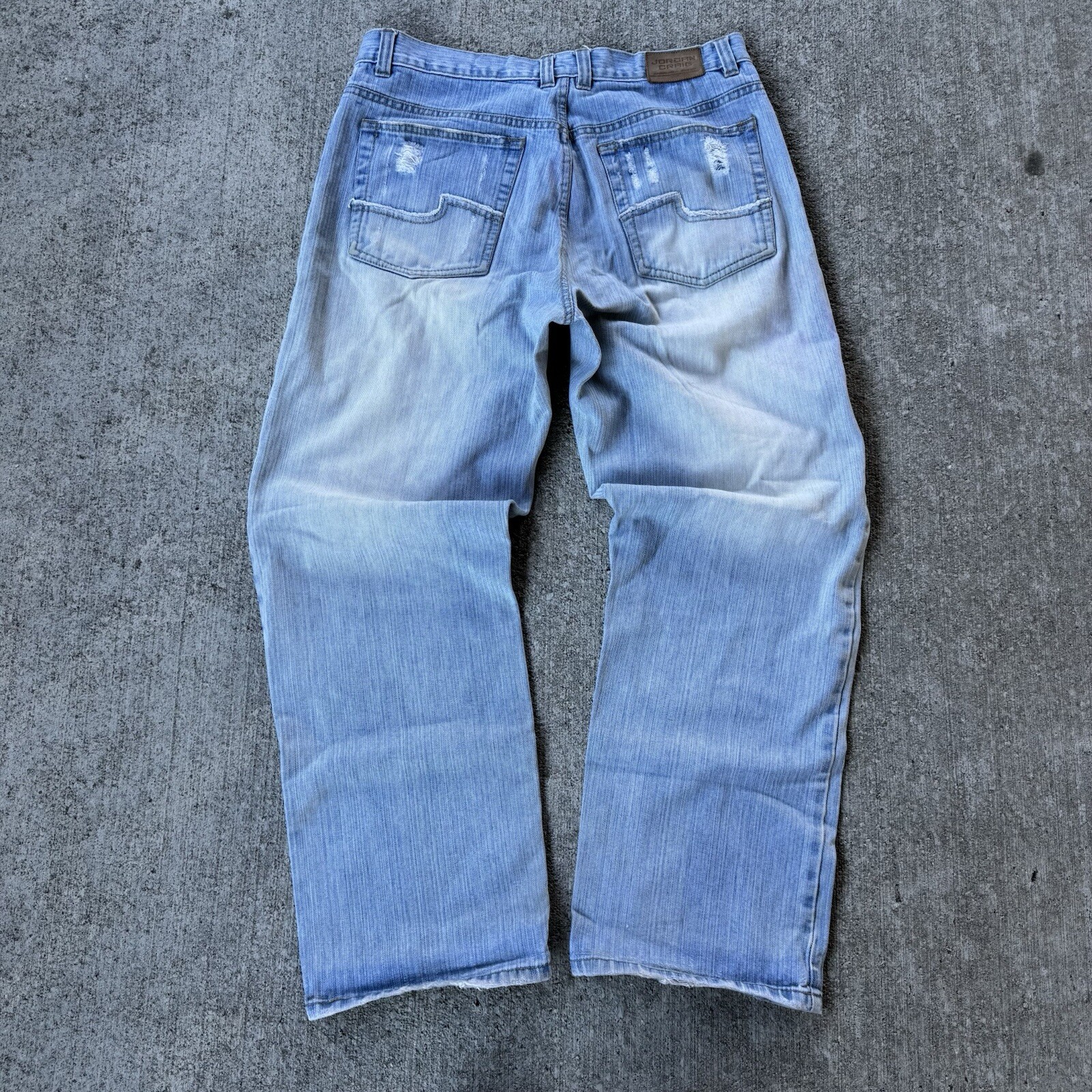 Jordan Craig Jeans Mens 36x32 Blue Light Wash Relaxed Baggy Tapered Skate