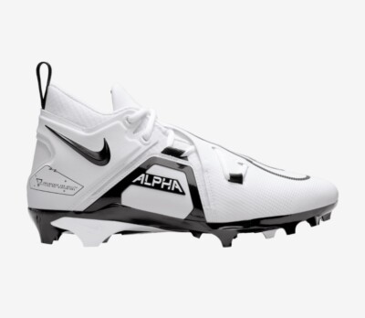 Size 14.5 Alpha Menace Pro 3 Mid Football Cleats White Black CT6649-100 Nike Alpha Menace Pro 3 White Mid Cut | Mercari main image 4
