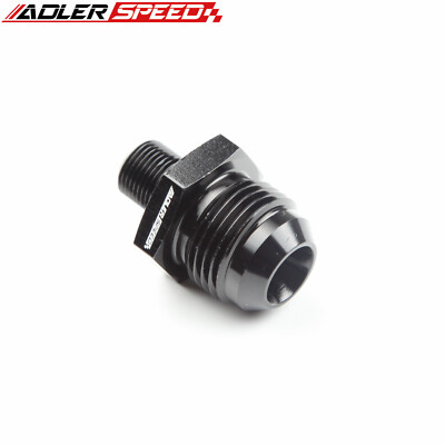 US SHIP AN-10 Male To M12 x 1.0 Metric Straight Fuel Oil Fitting Adapter Black