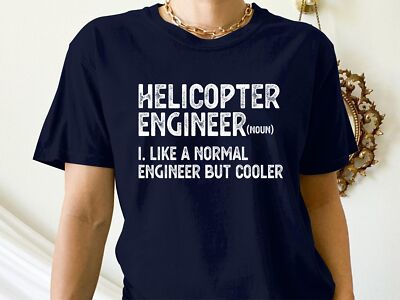 Hubschrauber Ingenieur T-Shirt, Luftfahrt Mechaniker Tee, Flugzeug Wartung Geschenk