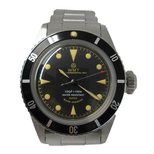 Walter Mitt Sea Diver Vintage Acciaio Automatico Nero Ambra Orologio Unisex  | eBay
