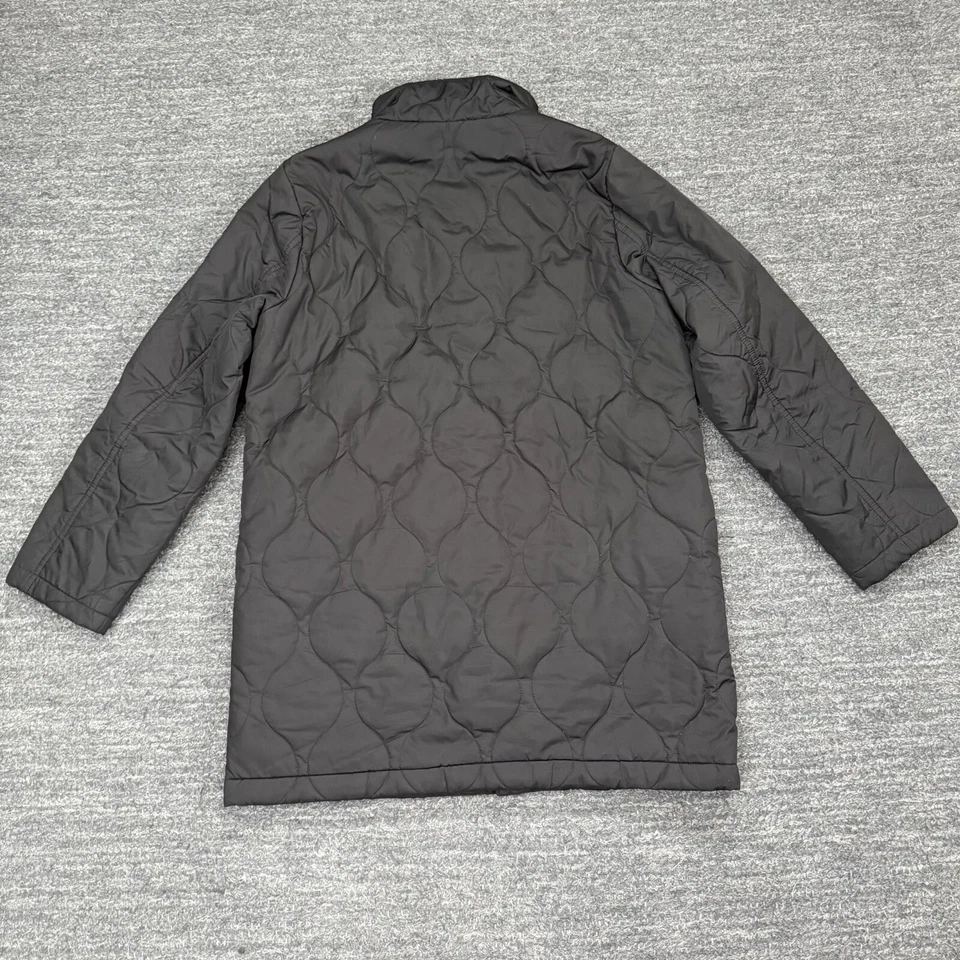 J Crew City Puffer Coat Women Small Black Quilted Chore Commute Classic Pockets - Image 3 of 4