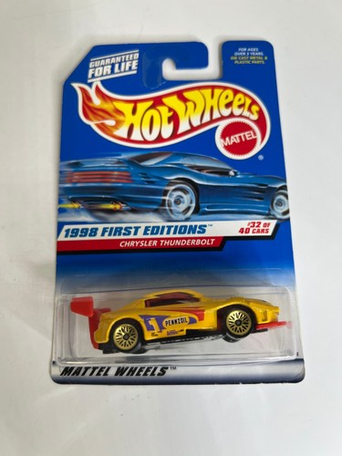 Hot Wheels 1998 First Editions #32/40 - Chrysler Thunderbolt With 5-Spoke Wheels, Collector Car #671 - View #7