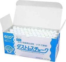 Nippon Rikagaku Dustless Chalk DCC-72-W White 72 new