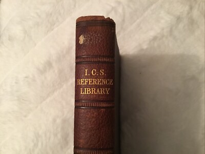 Antique I.C.S Reference Library Volume 20 Arithmetic 1/2 Leather