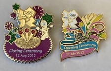 Official London 2012 Olympics Opening & Closing Ceremonies Pin Badges Ltd. Ed.