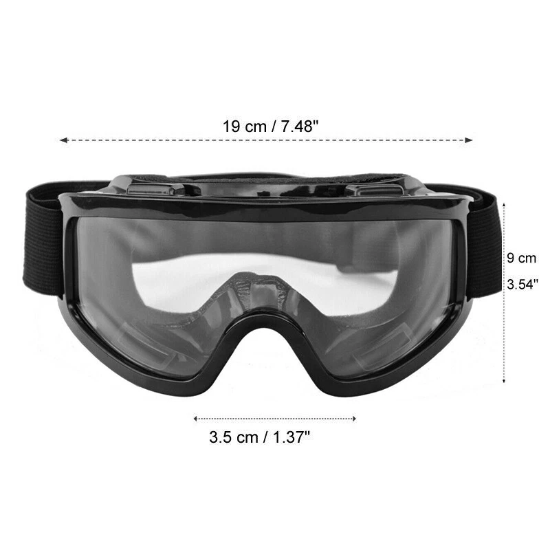 Motorcycle Goggles Protective Gear Windproof Riding Glasses ATV Off-Road Eyewear Foto 3 de 4