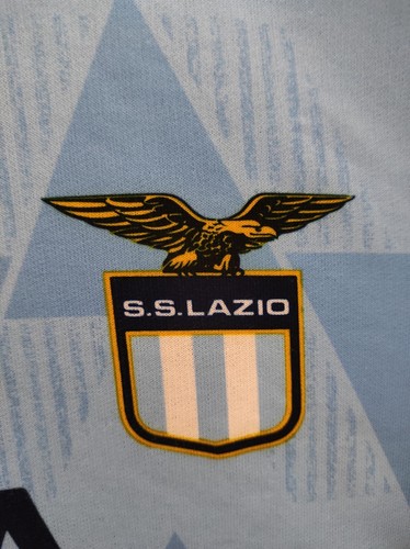 SS LAZIO 1989-1990 long sleeves camiseta shirt trikot maillot maglia M - Picture 2 of 5