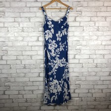 MADEWELL Women's NEW Blue Floral Tank Midi Dress Reg. 6 NS137