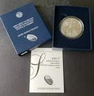 2017 W Burnished $1 American Silver Eagle Dollar