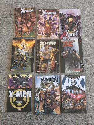 Lot Of 9 X-Men Related TPB Graphic Novels Marvel Comics Wolverine Ultimate HC