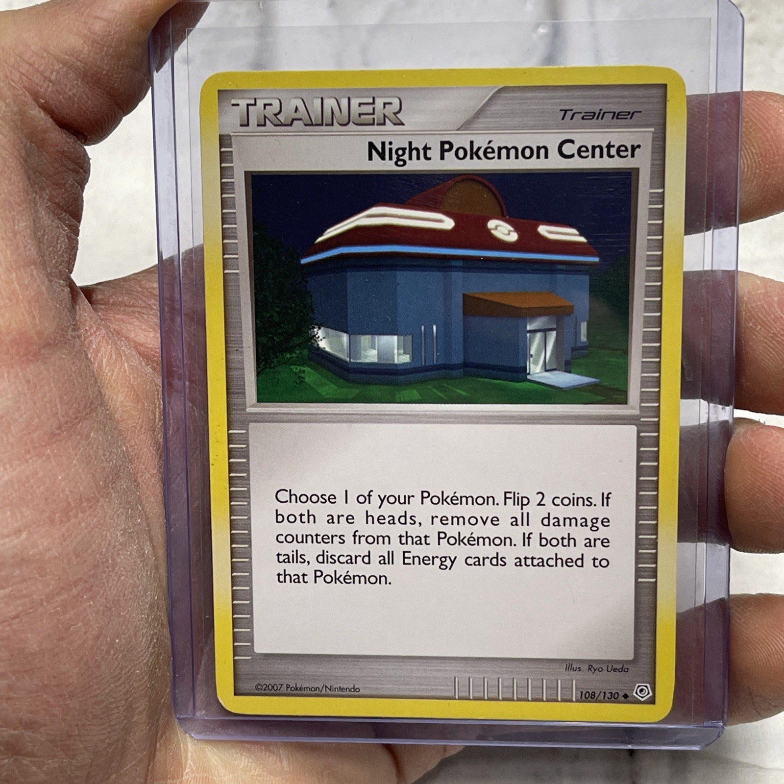 Pokemon Diamond & Pearl 108/130 Uncommon Card - Night Pokemon Center LP+ 2007