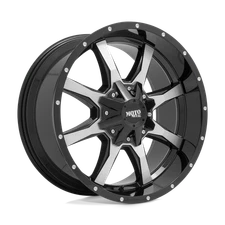 17x9 Moto Metal MO970 Black Machined Wheels 5x5/5x5.5 (-12mm) Set of 4