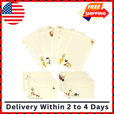 36 PCS Writing Paper Envelopes Set, Warm Cute Cat Themed Stationary Set Design