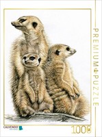 Calvendo Puzzle ErdmäNnchen Bei Der Wache | 1000 Teile Lege-GrößE 64 × 48 Cm Fot