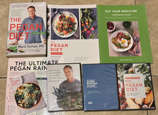 Pegan Diet Mark Hyman Hardcover Book 3 DVDs NEW Factory Sealed Paperwork