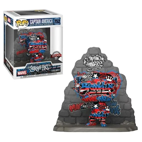 Funko POP! Marvel Street Art Captain America #752 GameStop Exclusive