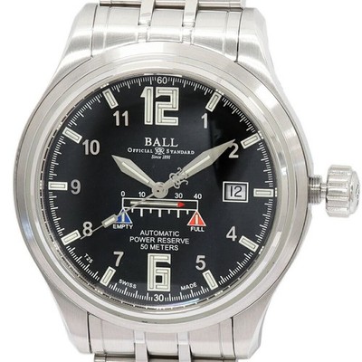 Ball Watch NM1056D-SAJ-BK Trainmaster 49mm Black Stainless Steel Mens