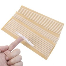 , 100 Pack Non-Slip Rubber Hanger Grips Clear Adhesive Clothes Strips Gripper...