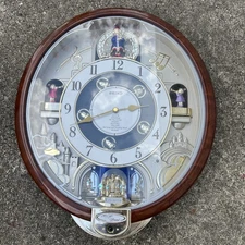 Seiko Melodies In Motion Musical Clock Hi-Fi Beatles Songs Swarovski Crystals