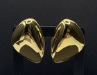 Michael Kors 14k Gold Plated Large Statement Pebble Earrings With Box & Extras — photo 2