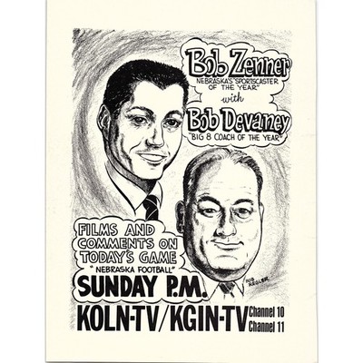 1964 Nebraska Football Comments Bon Zenner Bob Devaney KOLN-TV KGIN-TV AG7-3