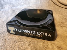 TENNENT'S EXTRA Black Ashtray Export Lager. Made By WADE , England