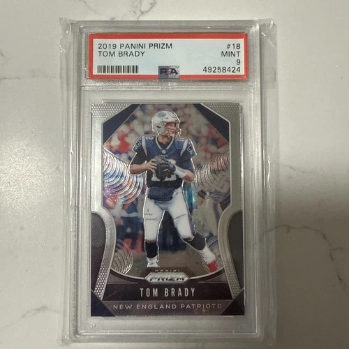 2019 Panini Prizm Tom Brady PSA 9 Patriots Bucs HOF