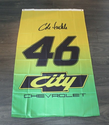 #ad City Chevrolet Racing Banner Flag #46 Garage Man Cave Days of Thunder Film Movie $14.95
