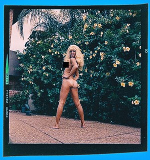 Bunny Yeager Estate Original Transparency Negative of Blonde Beauty w/ Copyright