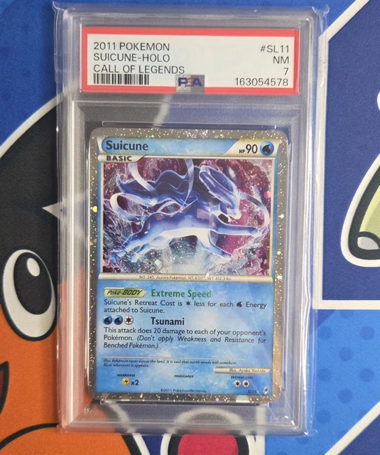 PSA 7 2011 POKEMON CALL OF LEGENDS #SL11 SUICUNE