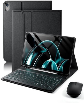 TUNKARMOR Keyboard Case for iPad 11th Gen A16 & 10th Gen 10.9'' + Mouse Backlit