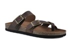 New Mountain Sole Women's Gracie Brown Leather Footbeds Thong Sandal sz 10 — photo 1