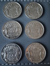 Belgium Uncirculated 10 Francs 1969 to 1973 x6 Coins