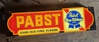 VTG Pabst Blue Ribbon Good Old-Time Flavor Large Lighted Hanging Beer Sign WORKS